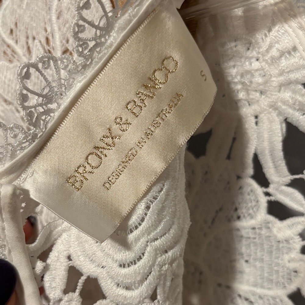 MAIA MINI DRESS IN WHITE Bronx and Banco Small - Picture 7 of 8